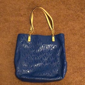 Metallic Blue Michael Kors Purse
